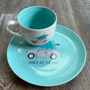 Holiday Time | Jingle All The Way  Mug & Plate